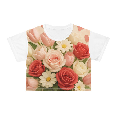 Love in Bloom - Crop Tee (AOP)