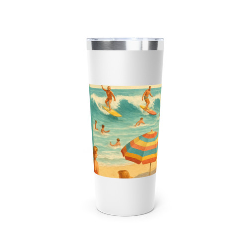 Retro Beach Party - Copper Vacuum Insulated Tumbler, 22oz