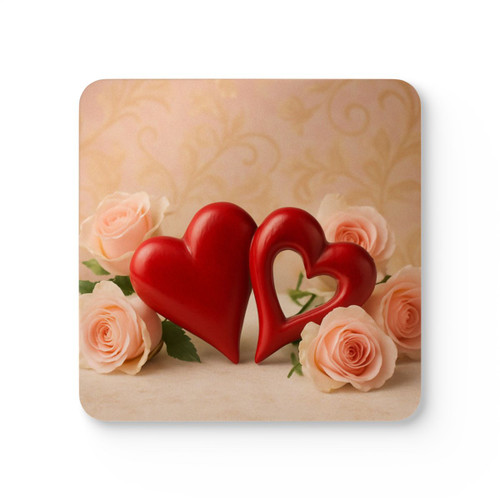 Eternal Love Blossoms - Corkwood Coaster Set
