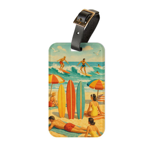 Retro Beach Party - Luggage Tag