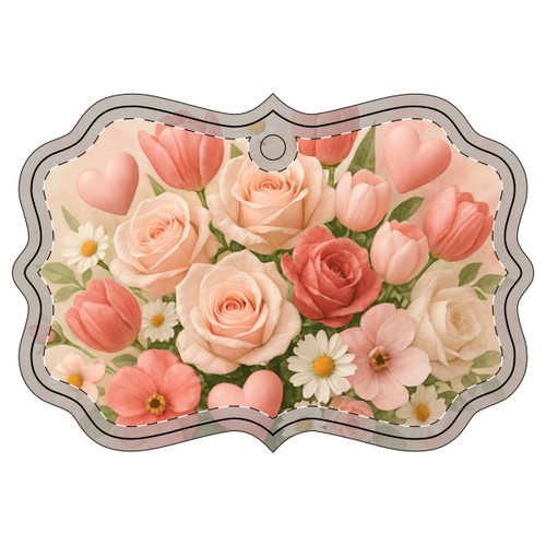 Love in Bloom - Acrylic Ornament (Multi-depth)