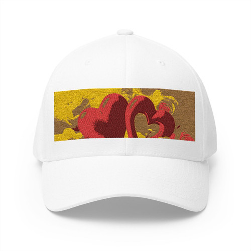 Eternal Love Blossoms - Closed-Back Structured Cap (Embroidery)