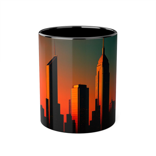 Glamorous Cityscape - Accent Mugs, 11oz