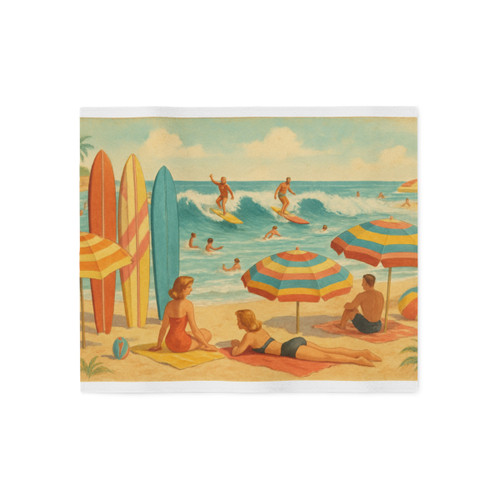 Retro Beach Party - Sweatshirt Blanket