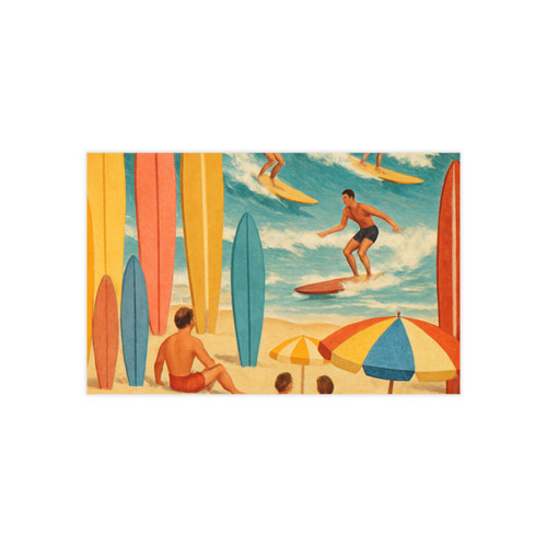 Retro Beach Party - Business Cards, 100pcs