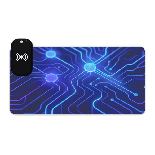 Cognitive Circuitry - LED Gaming Mouse Pad, Wireless Charging