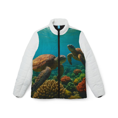 Dancing Sea Turtles - Women’s Puffer Jacket (AOP)