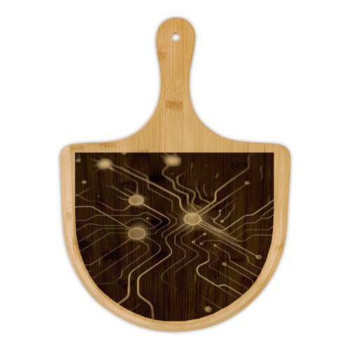 Cognitive Circuitry - Bamboo Pizza Board (Engraving)