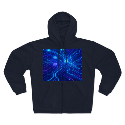 Cognitive Circuitry - Unisex Hooded Zip Sweatshirt