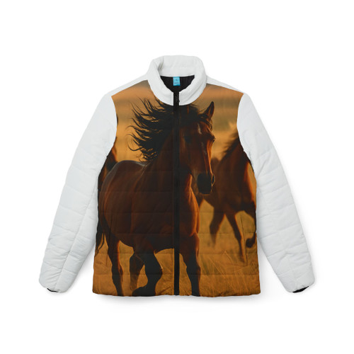 Whispering Winds of the Prairie - Women’s Puffer Jacket (AOP)