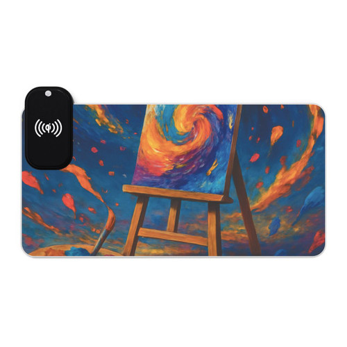 Canvas of Dreams - LED Gaming Mouse Pad, Wireless Charging