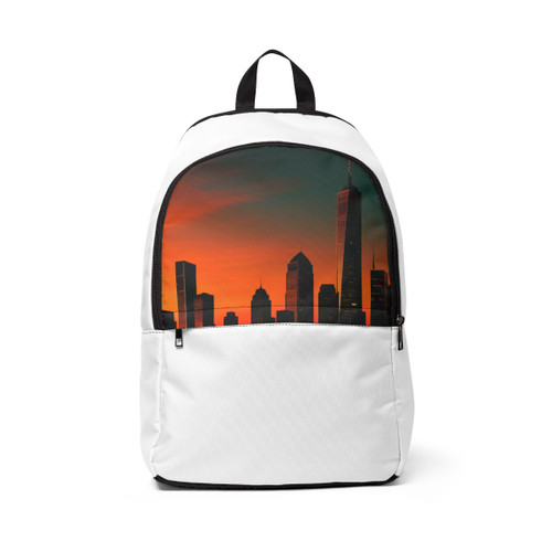 Glamorous Cityscape - Unisex Fabric Backpack