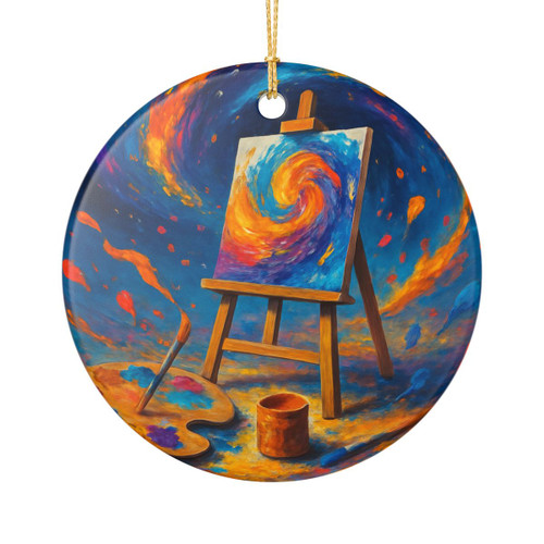 Canvas of Dreams - Ceramic Decoration Ornament, (1pc)