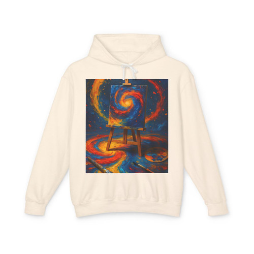 Canvas of Dreams - Unisex Lightweight Hooded Sweatshirt