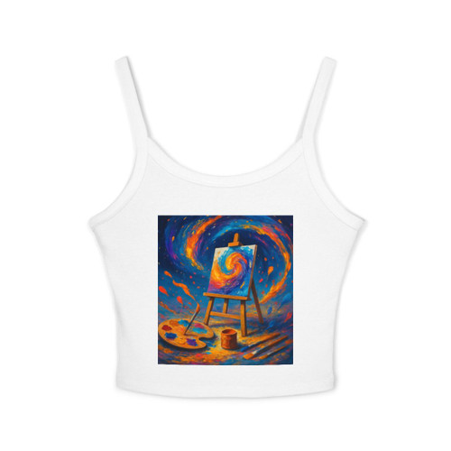 Canvas of Dreams - Women's Spaghetti Strap Tank Top