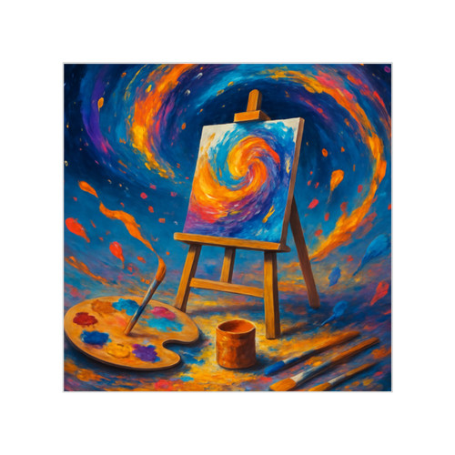 Canvas of Dreams - Transparent Outdoor Stickers, Square, 1pc