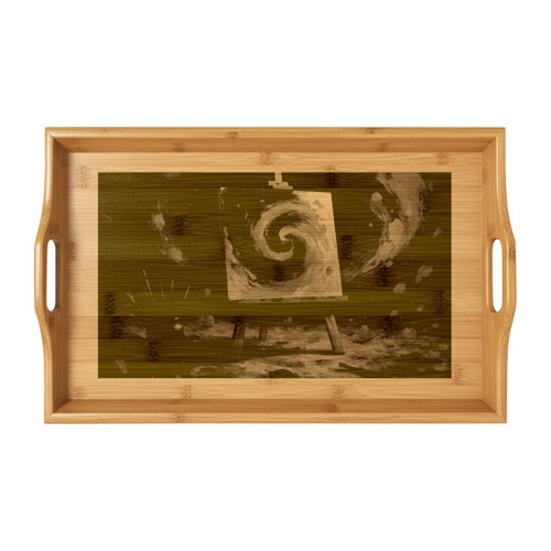 Canvas of Dreams - Bamboo Serving Tray (Engraving)