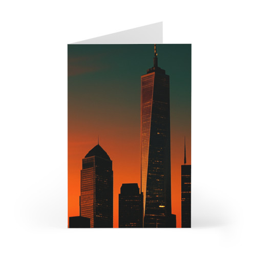 Glamorous Cityscape - Greeting Cards (7 pcs)