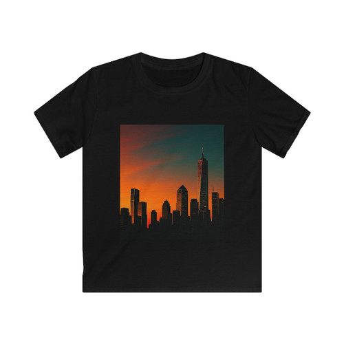 Glamorous Cityscape - Kids Softstyle Tee