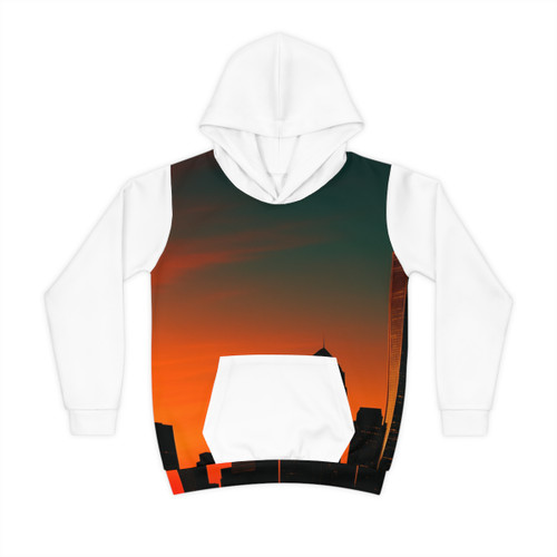 Glamorous Cityscape - Children's Hoodie (AOP)