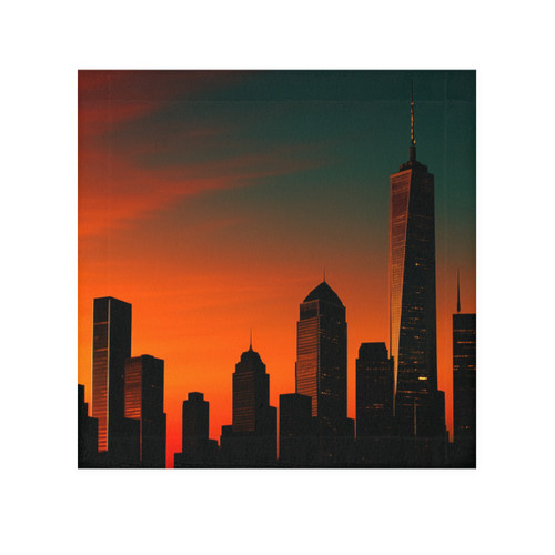 Glamorous Cityscape - Face Towel