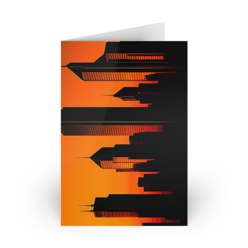 Glamorous Cityscape -  Greeting Cards (1 or 10-pcs)