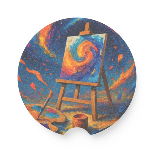 Canvas of Dreams - Soapstone Car Coaster