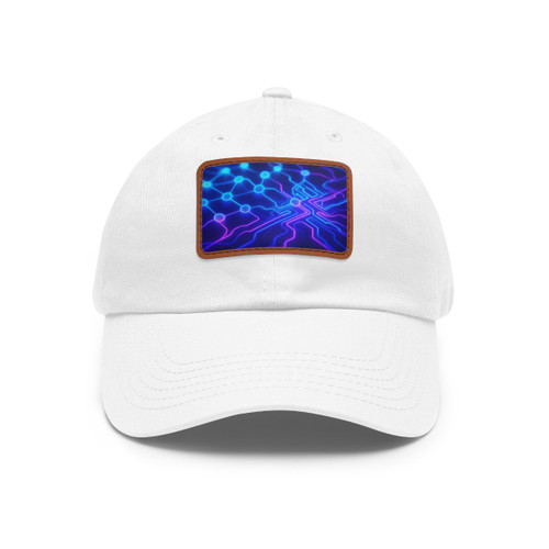 Cognitive Circuitry - Dad Hat with Leather Patch (Rectangle)