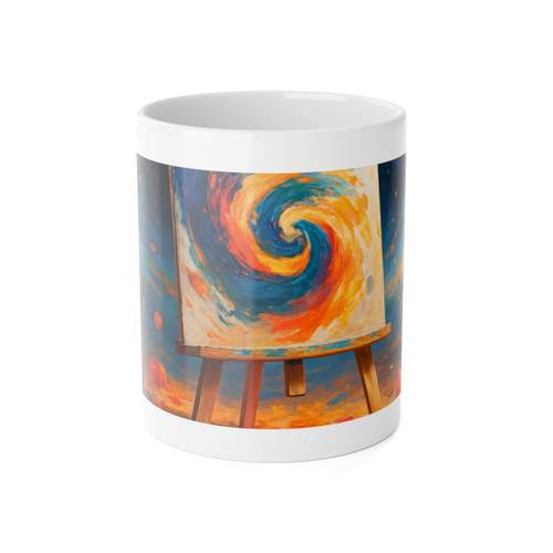 Canvas of Dreams - White Ceramic Mug, 11oz