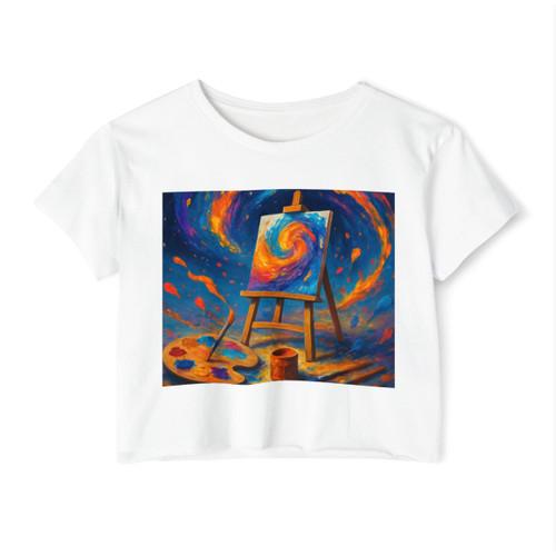 Canvas of Dreams - Women's Festival Crop Top