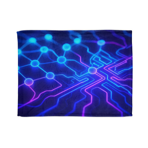 Cognitive Circuitry - Soft Polyester Blanket