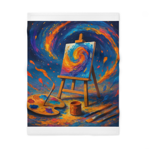Canvas of Dreams - Soft Fleece Baby Blanket
