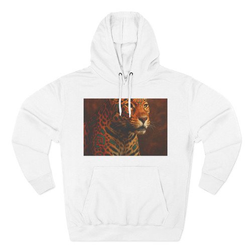 Jaguar Spirit Guardian - Three-Panel Fleece Hoodie