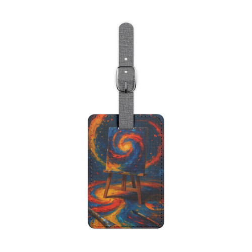 Canvas of Dreams - Saffiano Polyester Luggage Tag, Rectangle