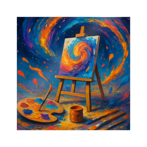 Canvas of Dreams - Die-Cut Stickers, (DTF)