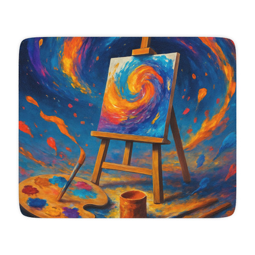 Canvas of Dreams - Tan Sherpa Blanket