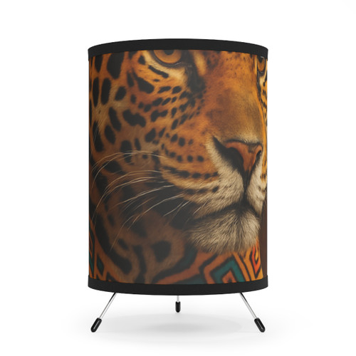 Jaguar Spirit Guardian - Tripod Lamp with High-Res Printed Shade, US\CA plug
