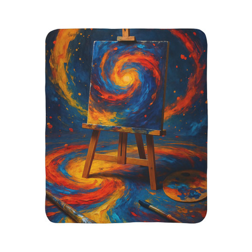 Canvas of Dreams - Fleece Sherpa Blanket