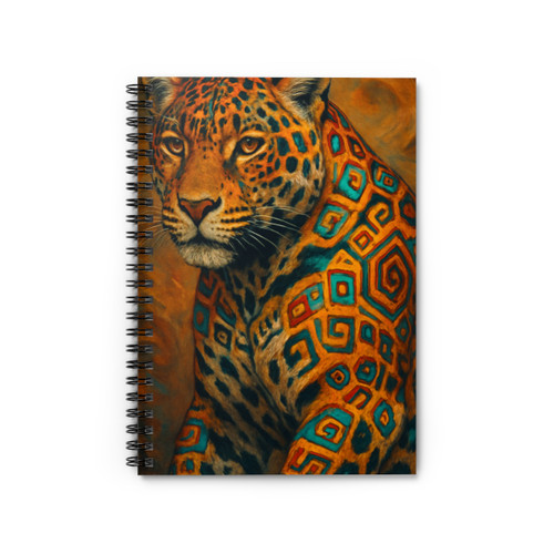 Jaguar Spirit Guardian - Spiral Notebook - Ruled Line