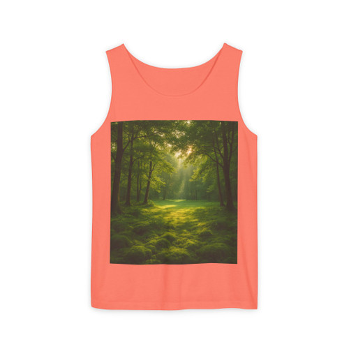 Emerald Forest Glade - Unisex Garment-Dyed Tank Top