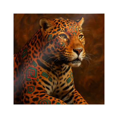 Jaguar Spirit Guardian - Die-Cut Stickers, (DTF)