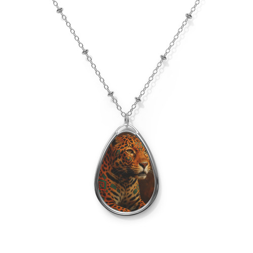 Jaguar Spirit Guardian - Oval Necklace