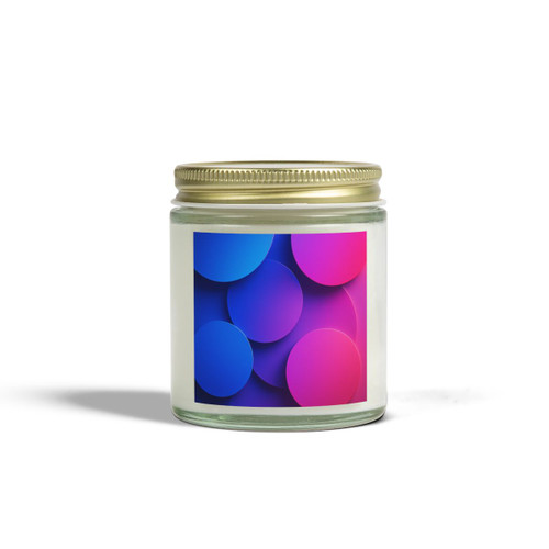 Radiant Circle Harmony - Scented Candles, Coconut Apricot Wax (4oz, 9oz)