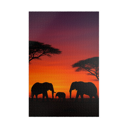 Savanna Sunset Serenade - Puzzle (110, 252, 520, 1014-piece)