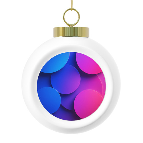 Radiant Circle Harmony - Christmas Ball Ornament