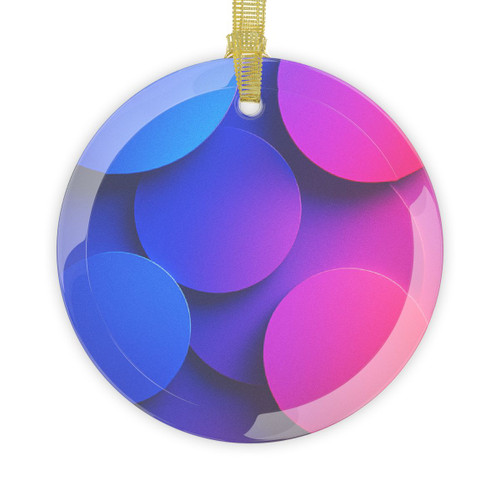 Radiant Circle Harmony - Glass Ornaments