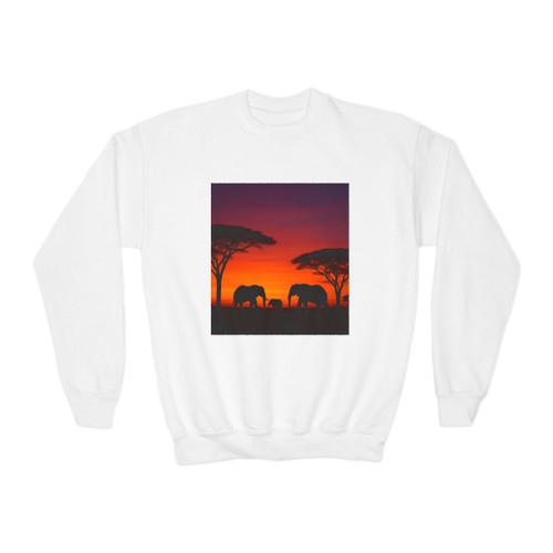 Savanna Sunset Serenade - Youth Crewneck Sweatshirt