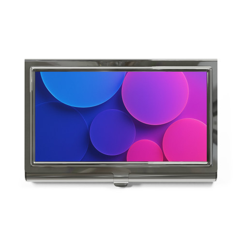 Radiant Circle Harmony - Business Card Holder