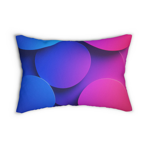 Radiant Circle Harmony - Spun Polyester Lumbar Pillow