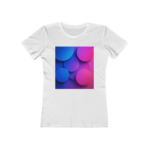 Radiant Circle Harmony - The Boyfriend Tee for Women